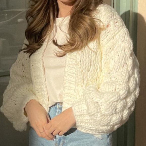 NWT Edikted Chunky Knit Cardigan - Picture 1 of 3